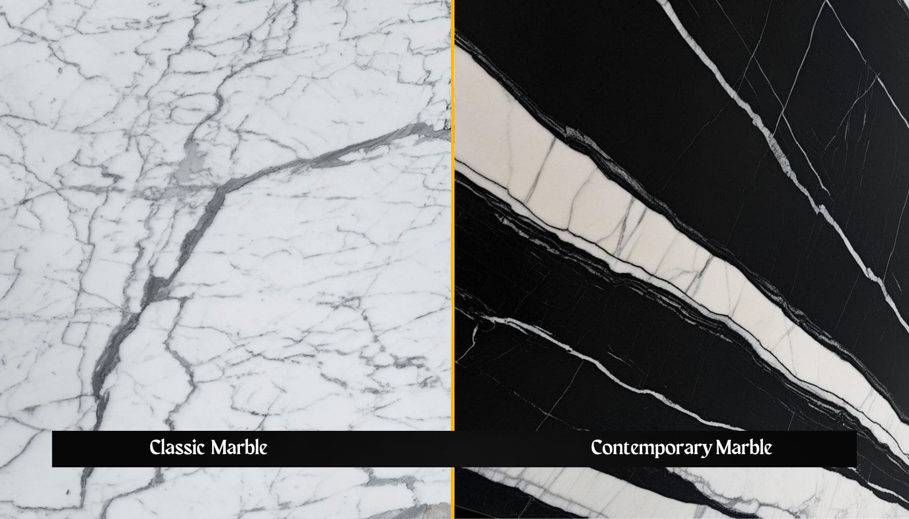 classic versus contemporary marble designs