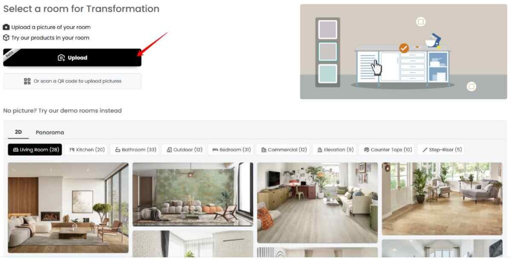 Upload image of your room