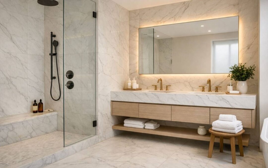 Best White Marble for Bathrooms: Slip Resistance, Styles & Care