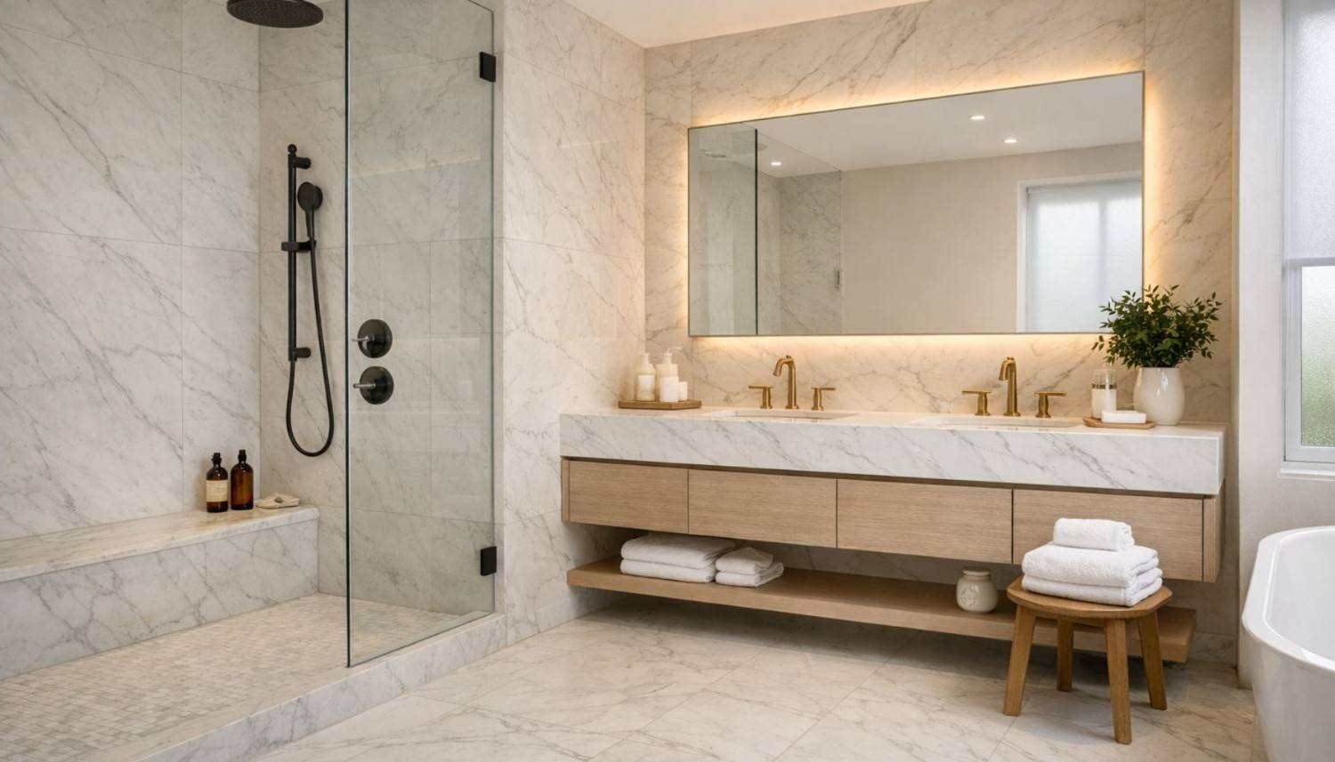 Best White Marble for Bathrooms Slip Resistance, Styles & Care