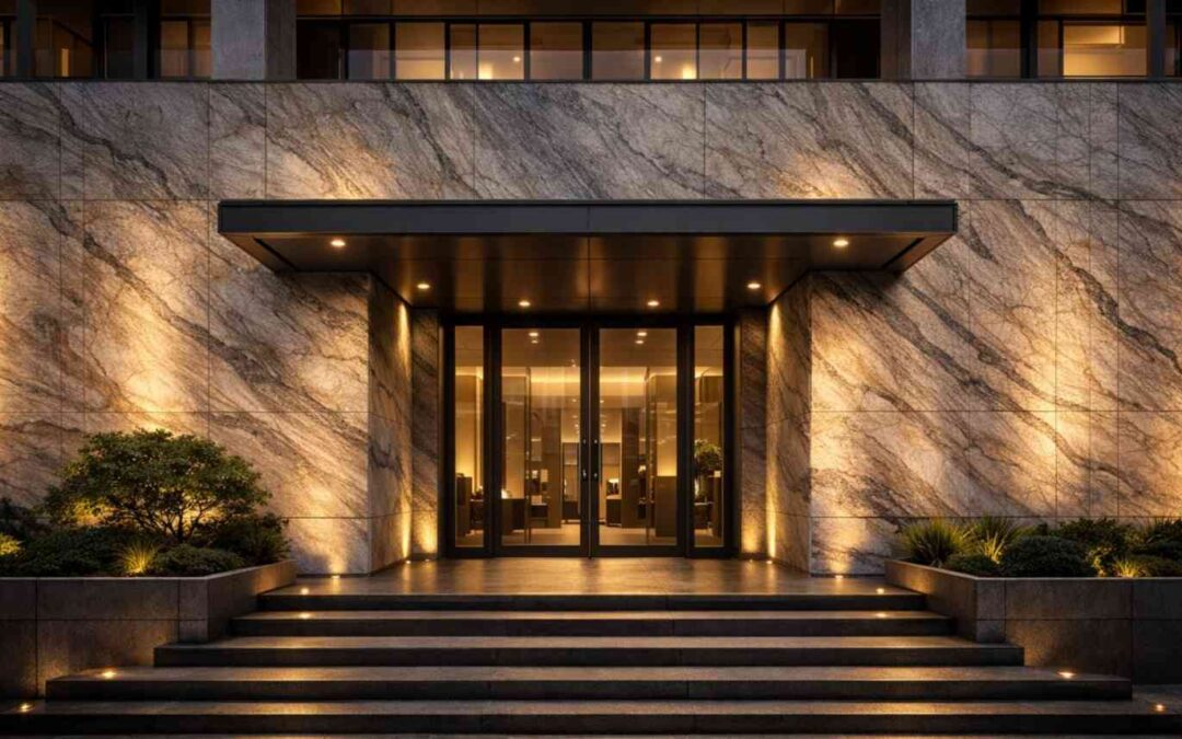 The Role of Textured Marble Cladding in High-Volume Residential Spaces